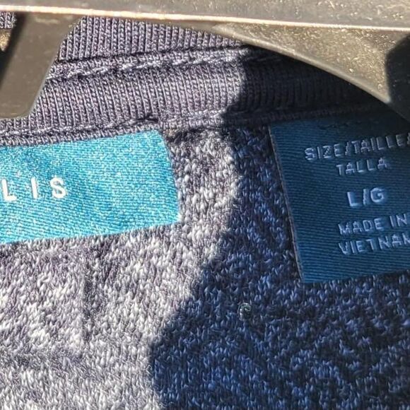 NWT Perry Ellis Men's Dark Saphire Blue Full Zip Quilted Jacket, Large - Picture 7 of 7